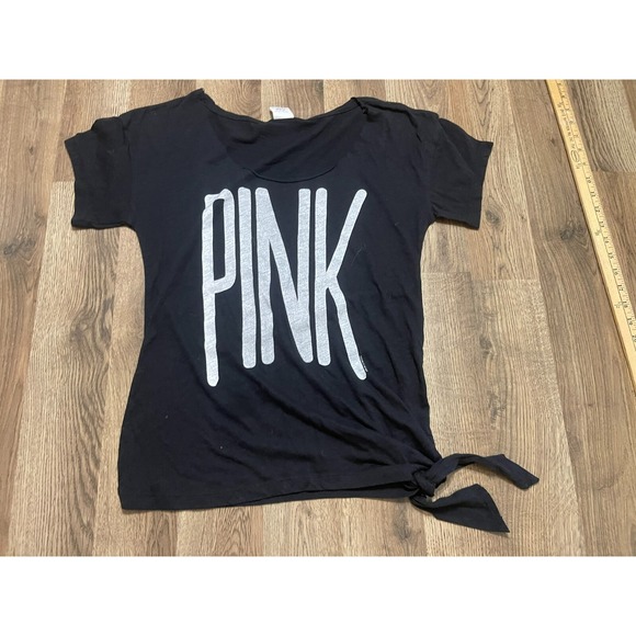 Victoria's Secret Tops - PINK Victoria's Secret Shirts, Womens Size XS, Black White, PINK, Front Side Tie